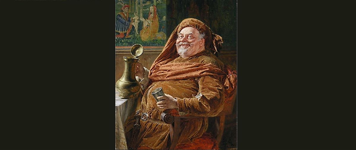 A goodly portly man - his name is Falstaff.