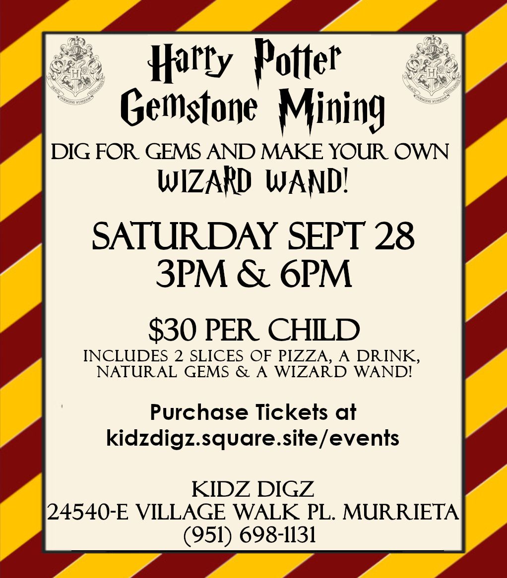 Harry Potter Themed Gemstone Mining & Wand Making!