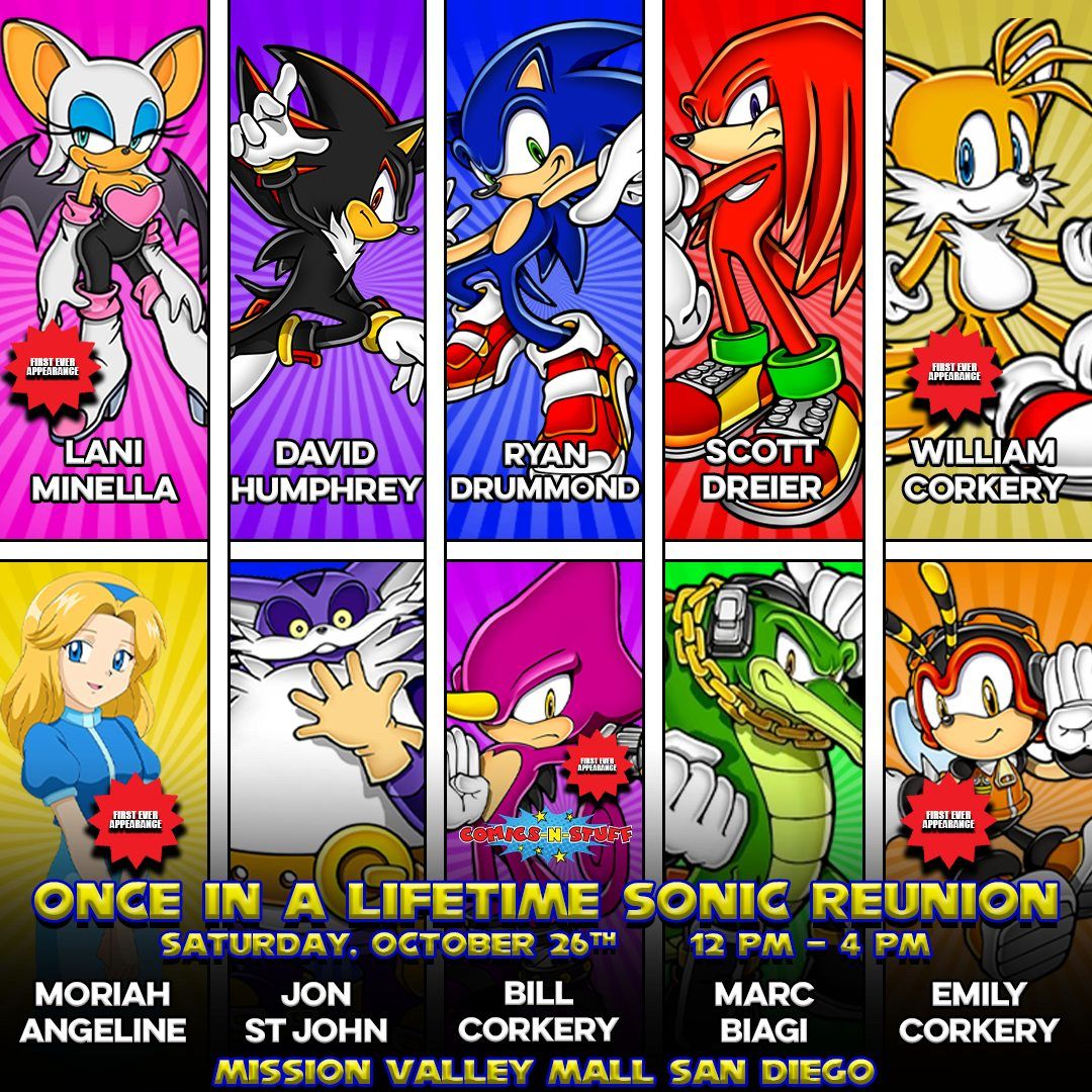 Once in a Lifetime Sonic Cast Reunion Signing