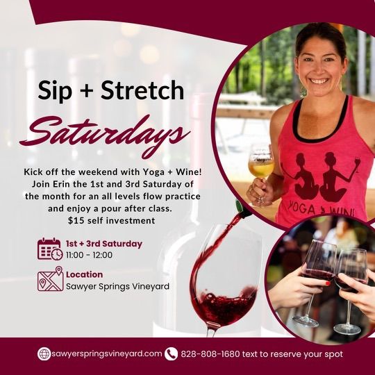 Sip & Stretch w\/ Erin at Sawyer Springs