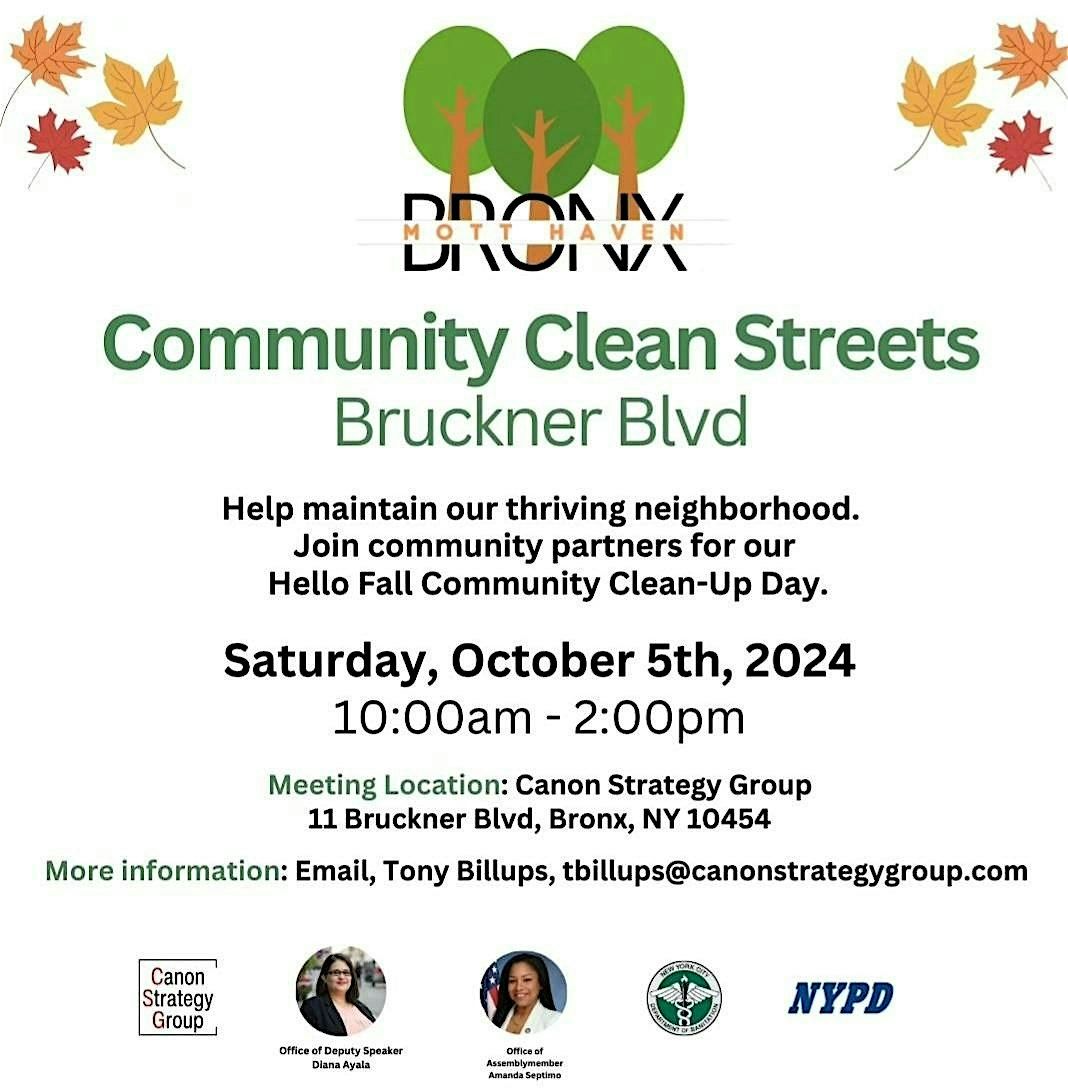 Community Clean Streets Day - Bruckner Boulevard