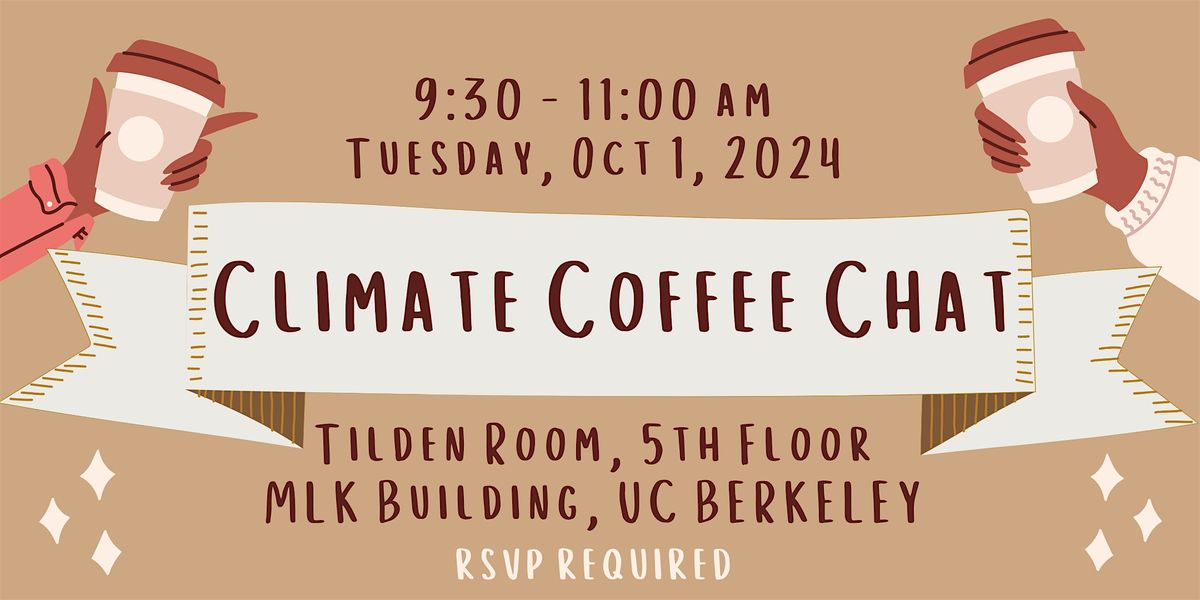 Climate Coffee Chat with Bill McKibben