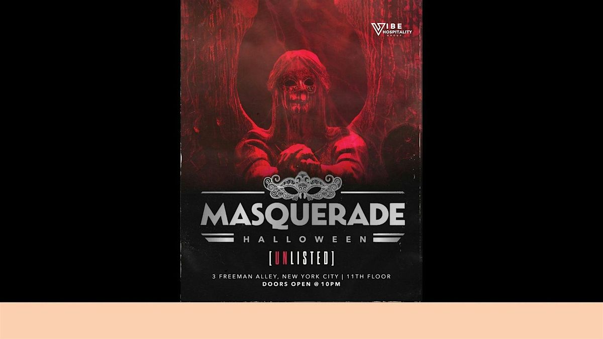 Halloween Masquerade Party @ Unlisted Rooftop -10\/26