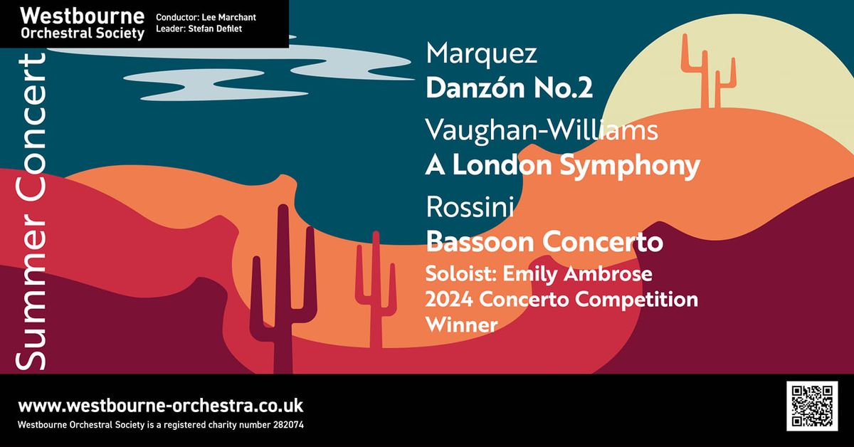 SUMMER CONCERT 2024: Marquez' "Danzon No.2" & Vaughan-Williams' "London Symphony"