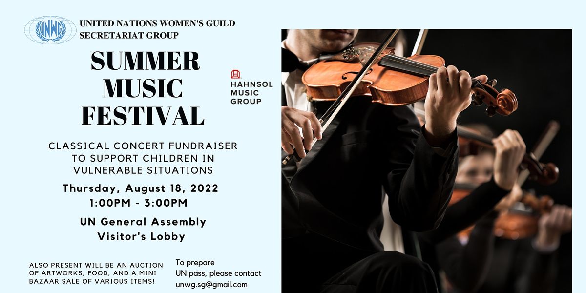UNWG SG Classical Concert Summer Music Festival