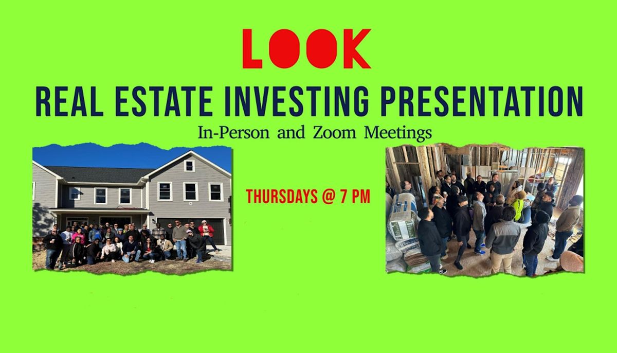 FREE ONLINE VIRTUAL PRESENTATION ABOUT REAL ESTATE INVESTING THUSRDAY EVENT