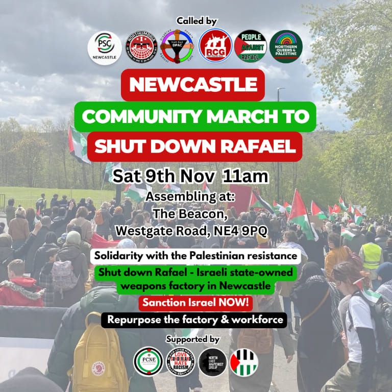 Newcastle Community March to Shut Down Rafael!