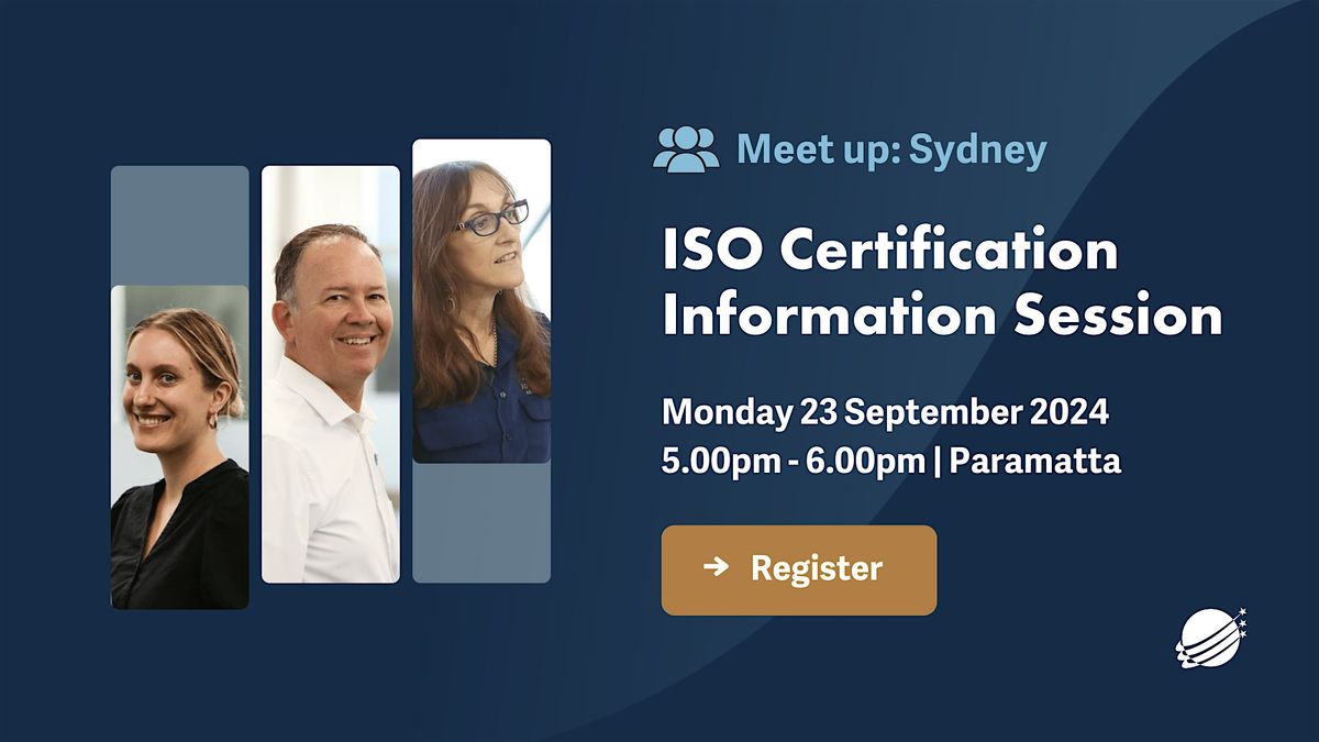 QA\/ISO Certification Information Session (Parramatta CBD, PHIVE, Room 2.01)