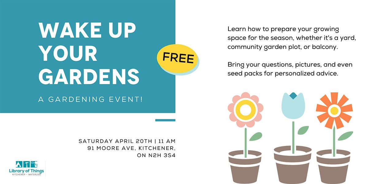 Wake Up Your Gardens: A Beginner Gardening Event!