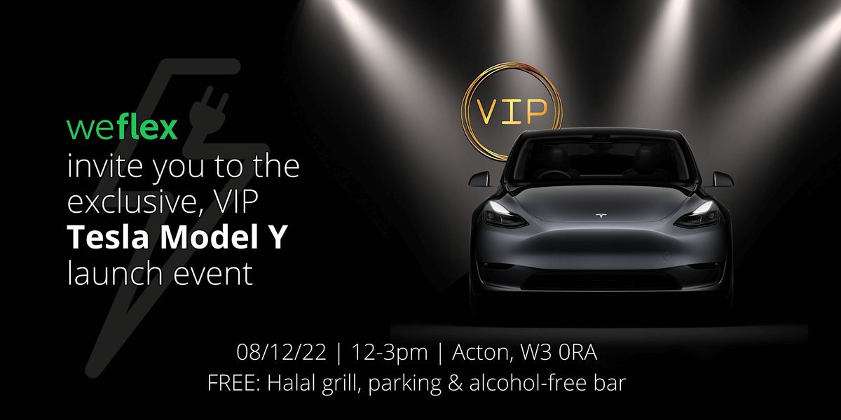 Tesla Vip Table Exclusive VIP Tesla Model Y Launch, WeFlex, London, 8 December 2022