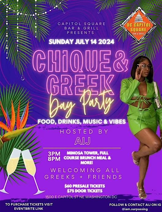Chique & Greek Day Party