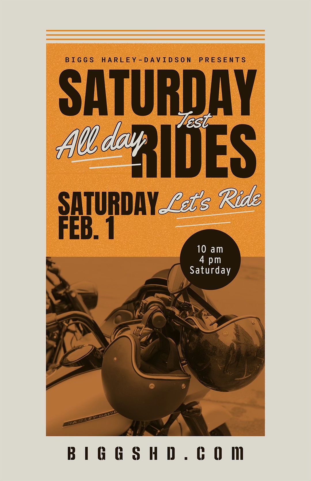 Saturday Test Ride Event