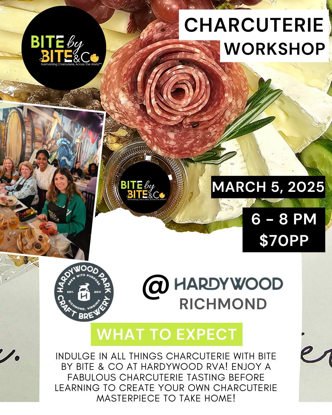 Weekday Fun Charcuterie Workshop at Hardywood RVA