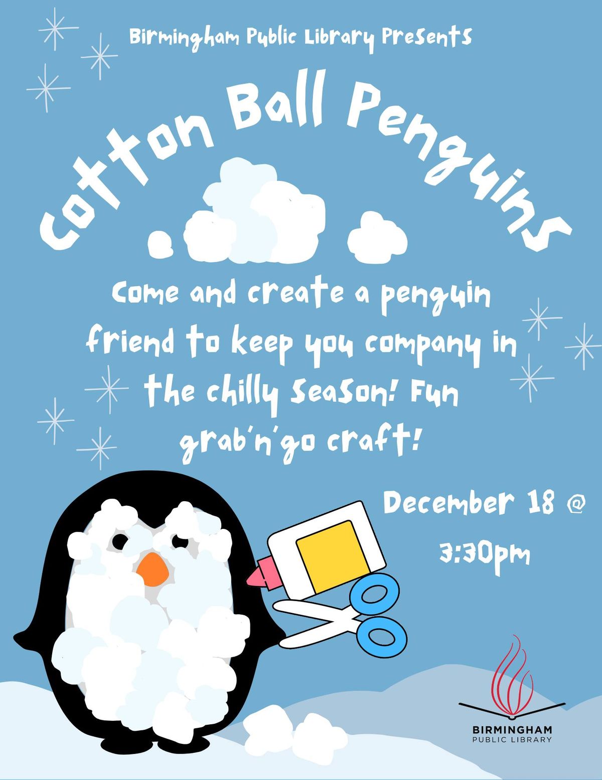 Cotton Ball Penguins