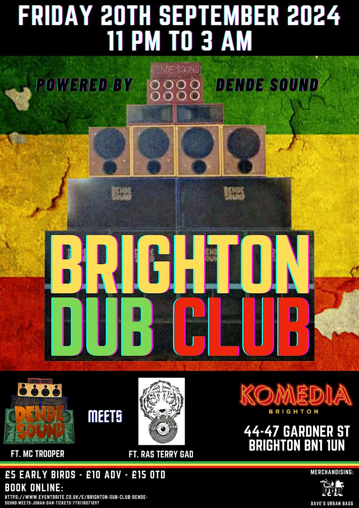 BRIGHTON DUB CLUB SEPTEMBER 2024 - DENDE SOUND meets SHERE KHAN