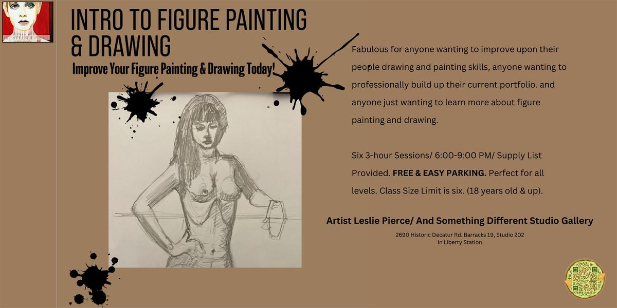 Intro Figure Painting and Drawing\/6 Sessions