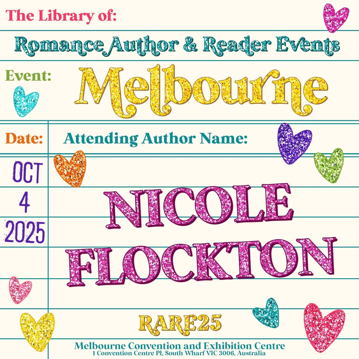 Romance Author & Reader Events presents RARE25Melbourne