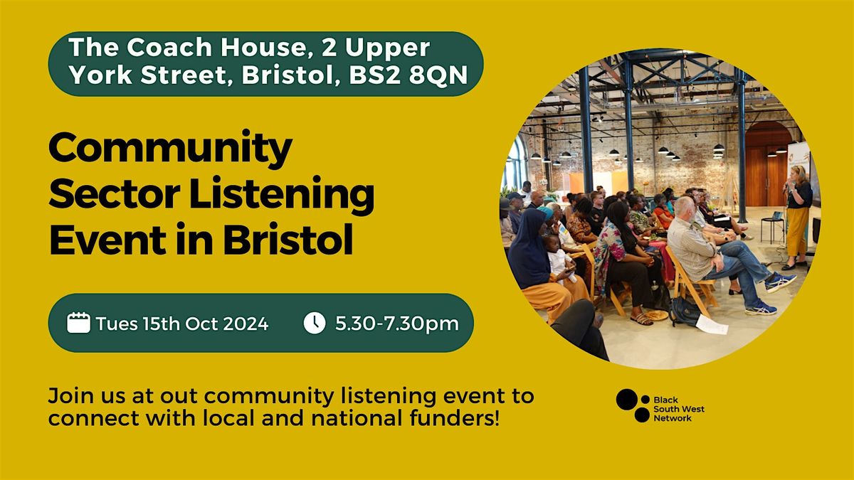 Community Sector Listening Event in Bristol