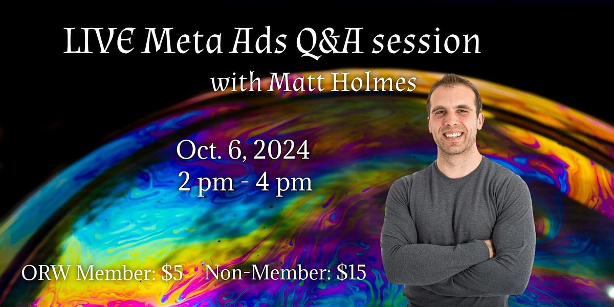 LIVE Meta Ads Q&A session with Matt Holmes