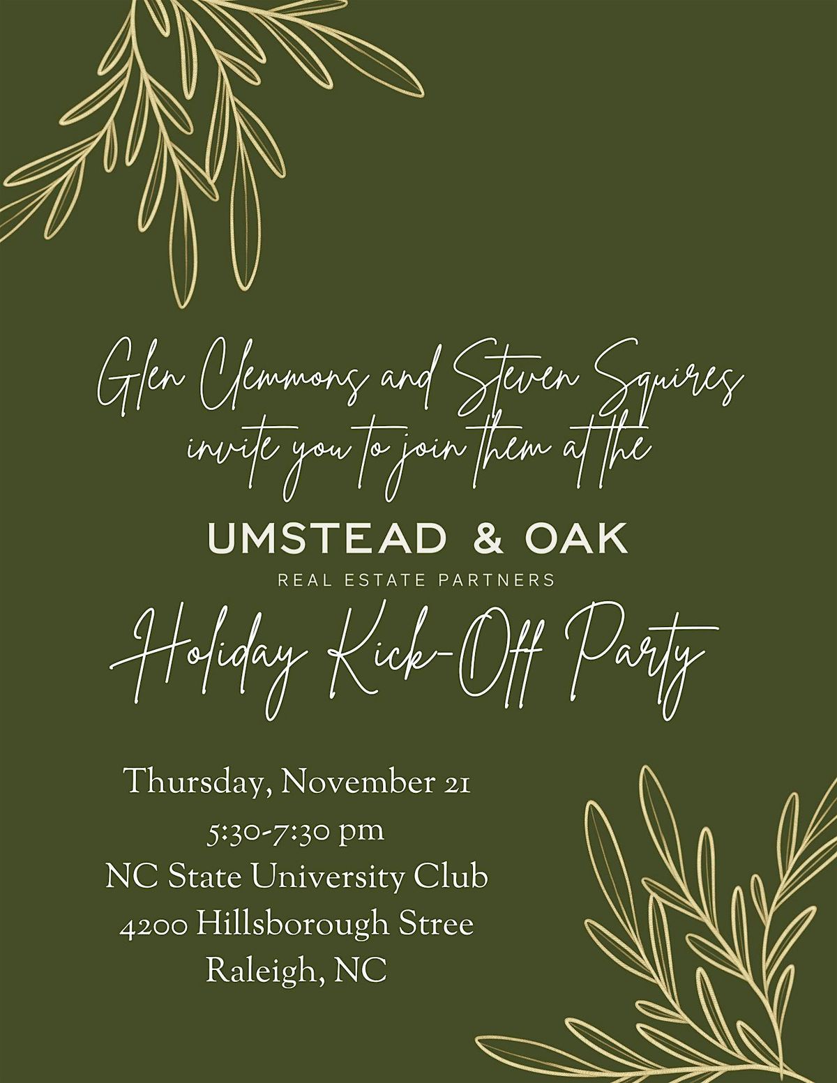 Umstead & Oak Holiday Party