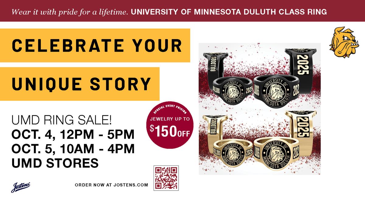 UMD Stores & Jostens Ring Sale