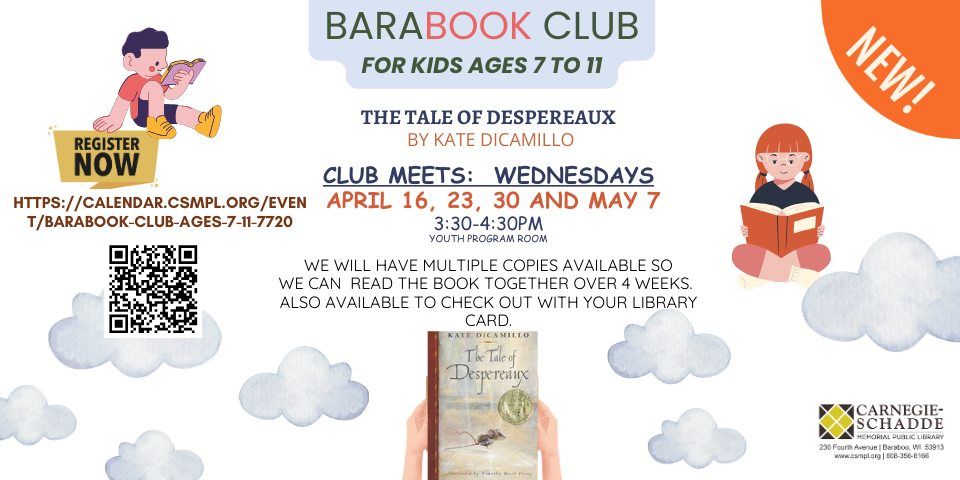 BaraBOOK Club, ages 7 to 11