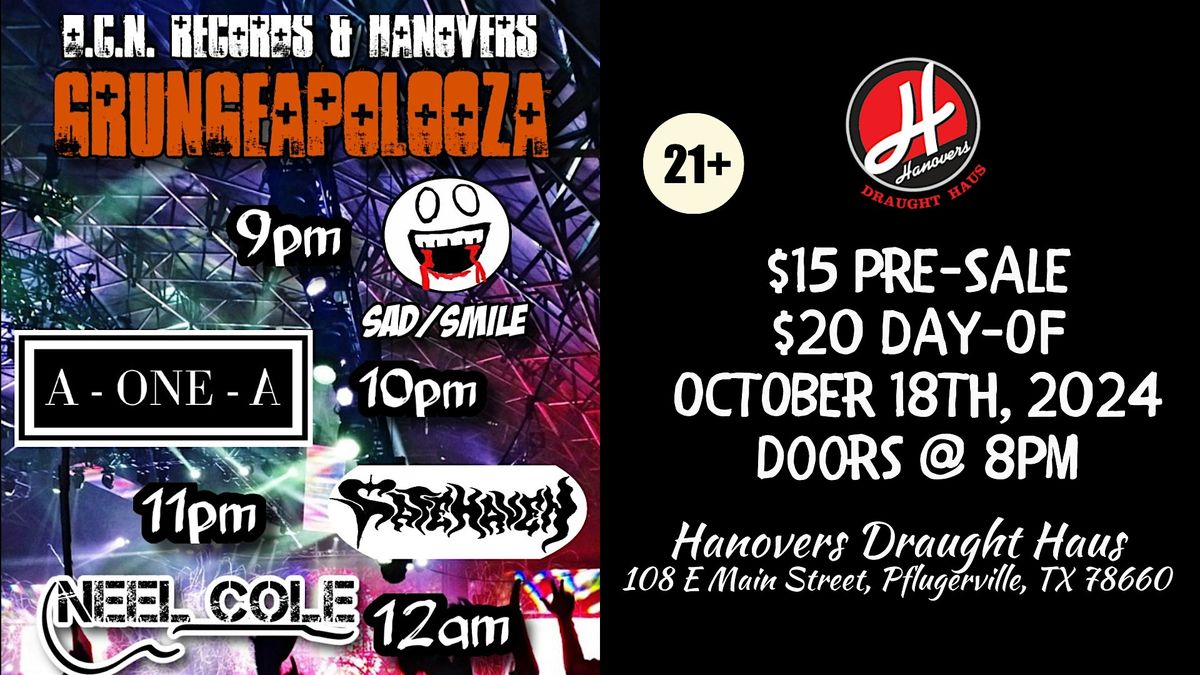 Grunge-A-Palooza Show @ Hanovers Pflugerville