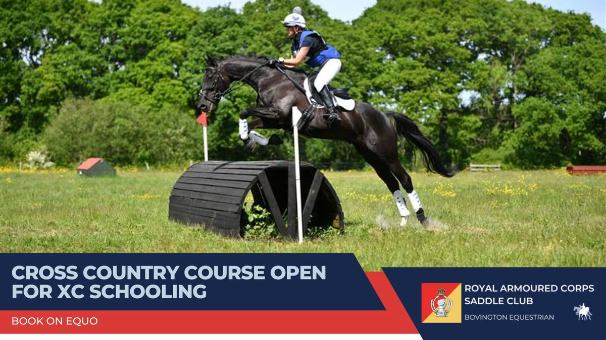 XC Course Open for Schooling - RAC Saddle Club, Bovington, Dorset