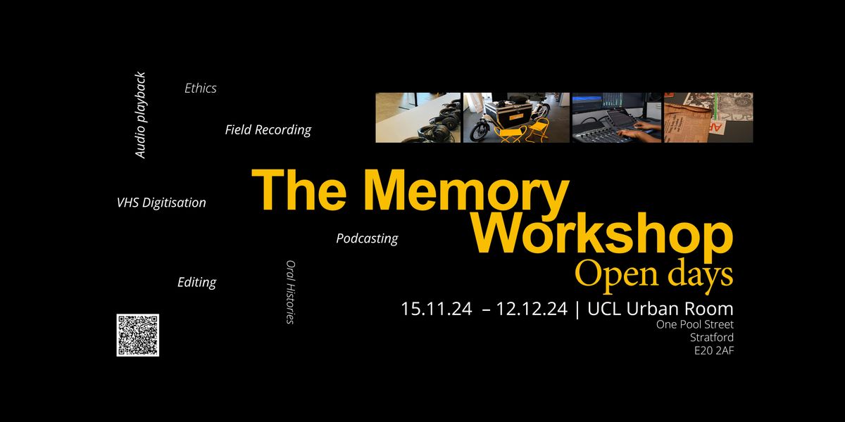 The Memory Workshop Open Days: Full Studio Podcasting with Spencer Samuel