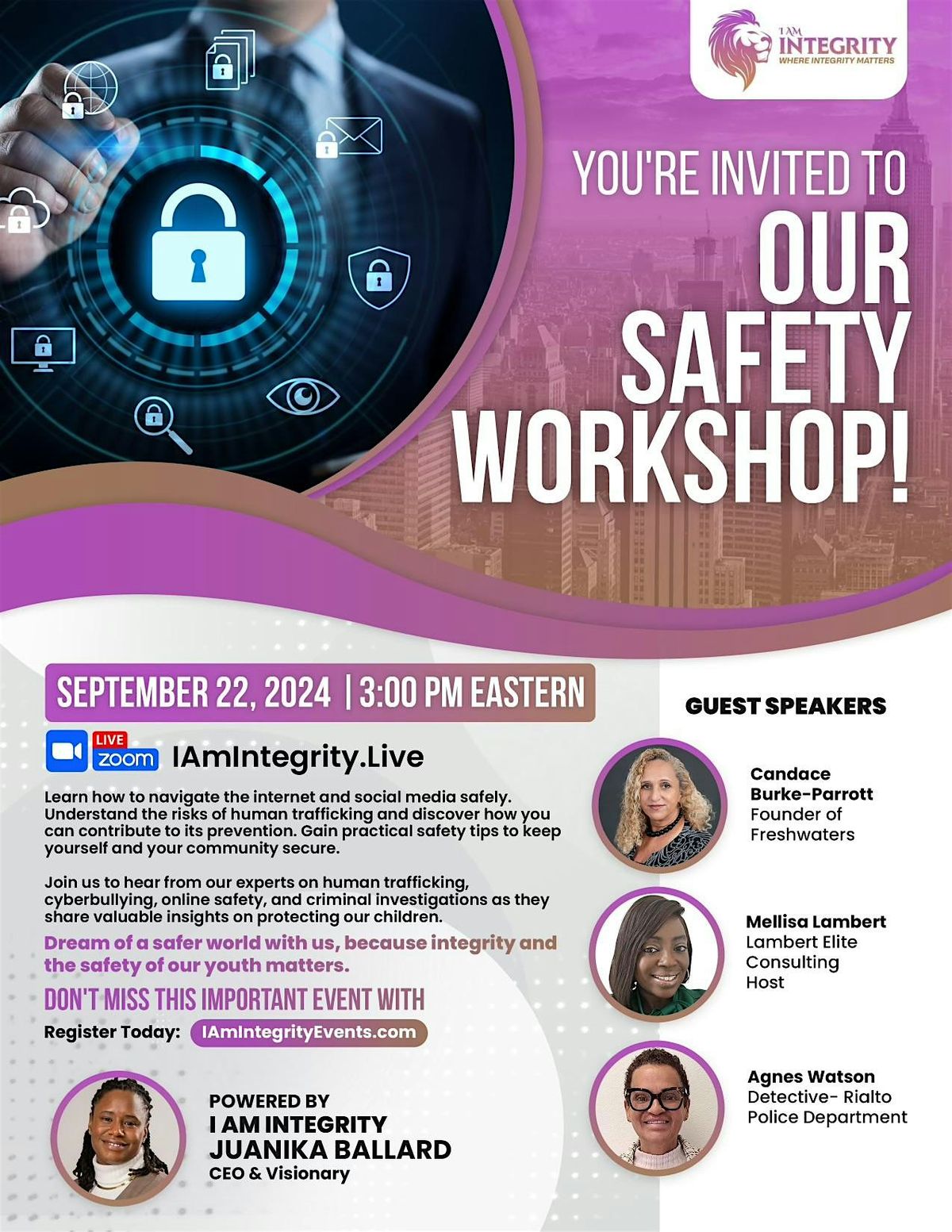 Online Safety Workshop and Human Trafficking Awareness