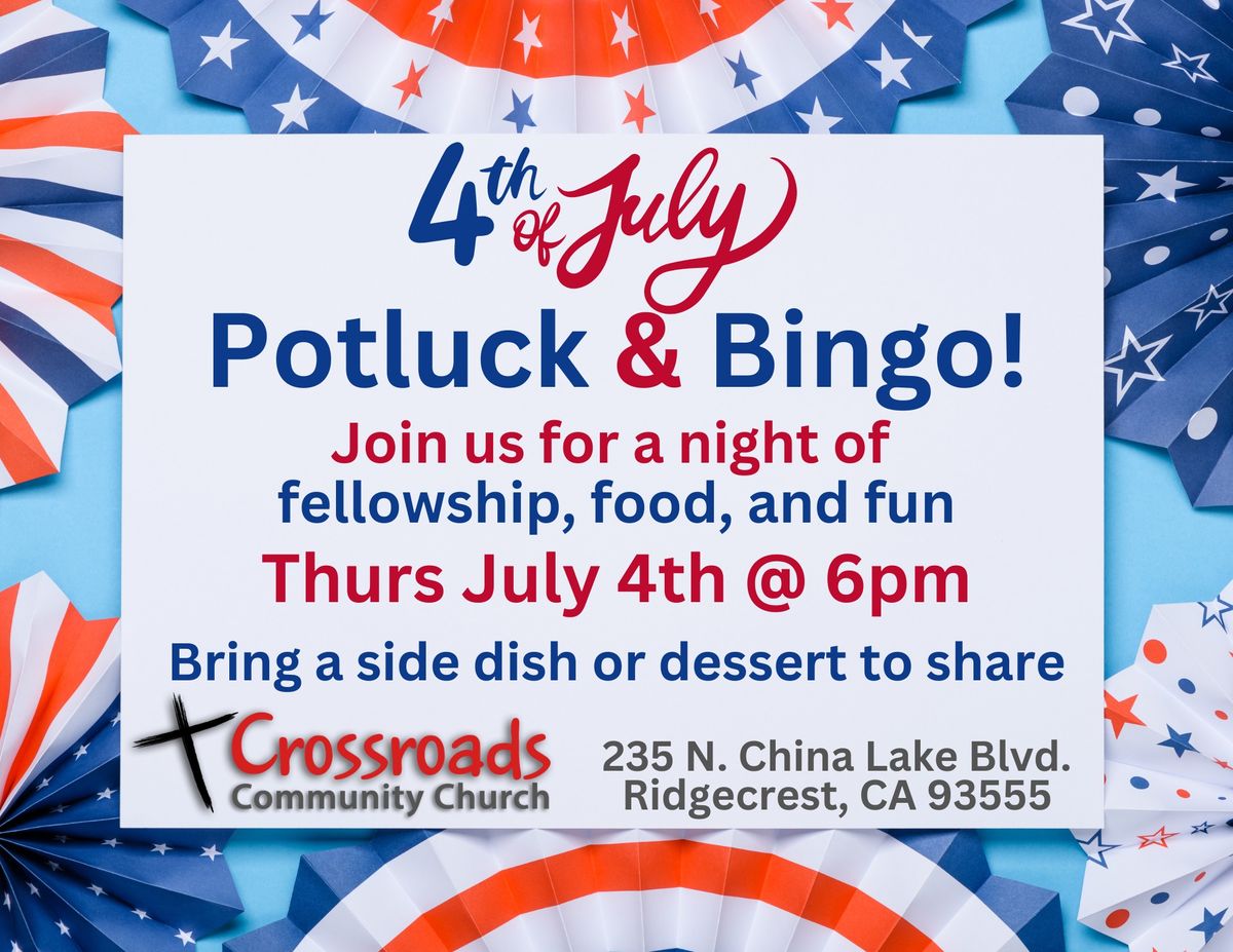4th of July Potluck and Bingo 