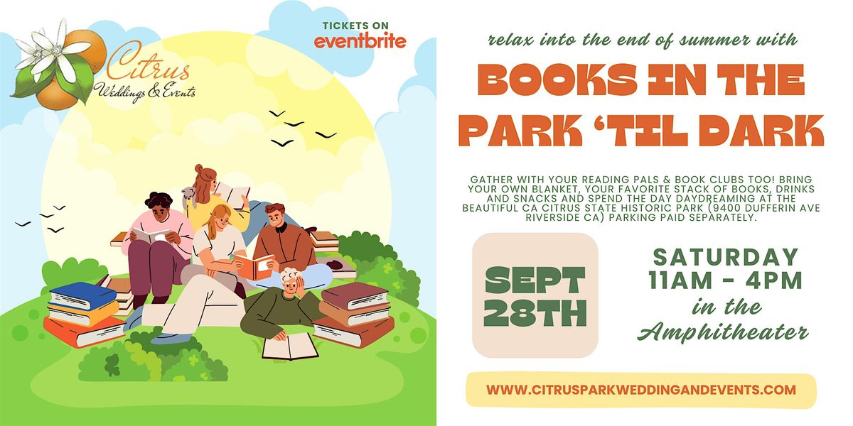 Books in the Park 'Til Dark