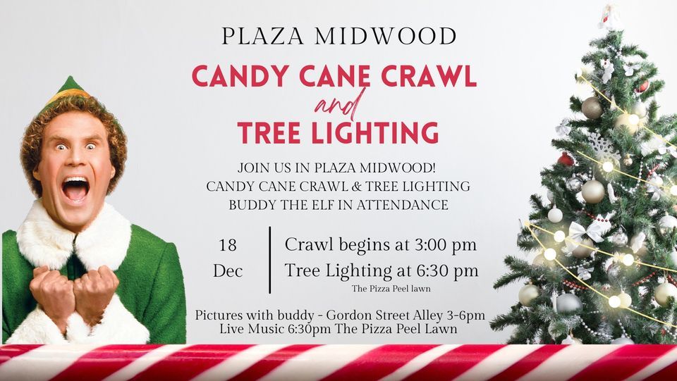 Plaza Midwood Candy Cane Crawl and Tree Lighting