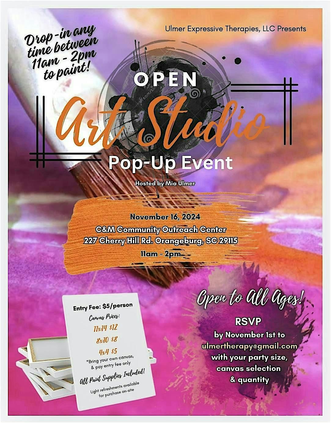 Open Art Studio Pop-Up