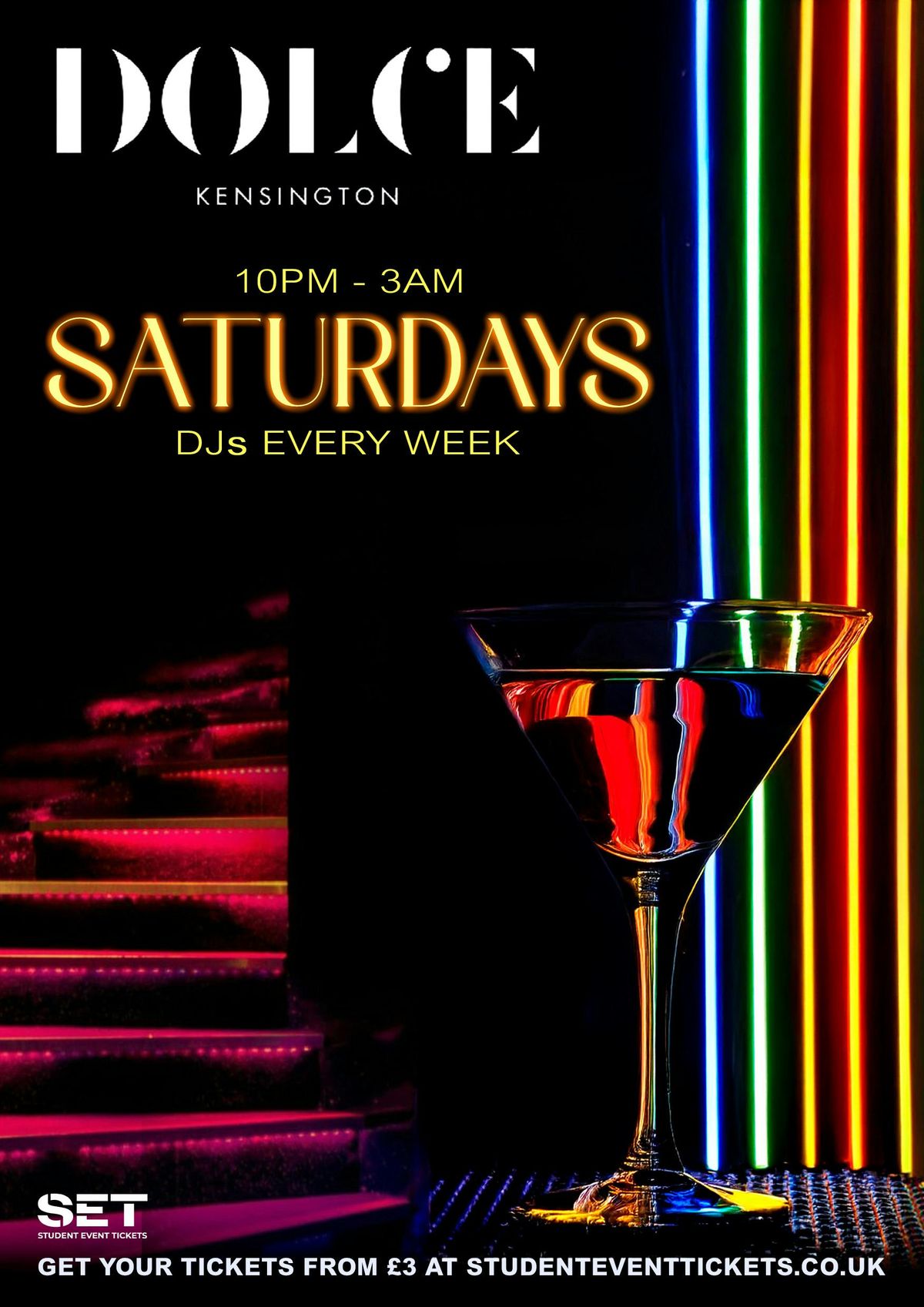 SATURDAYS @ DOLCE KENSINGTON - 31ST MAY