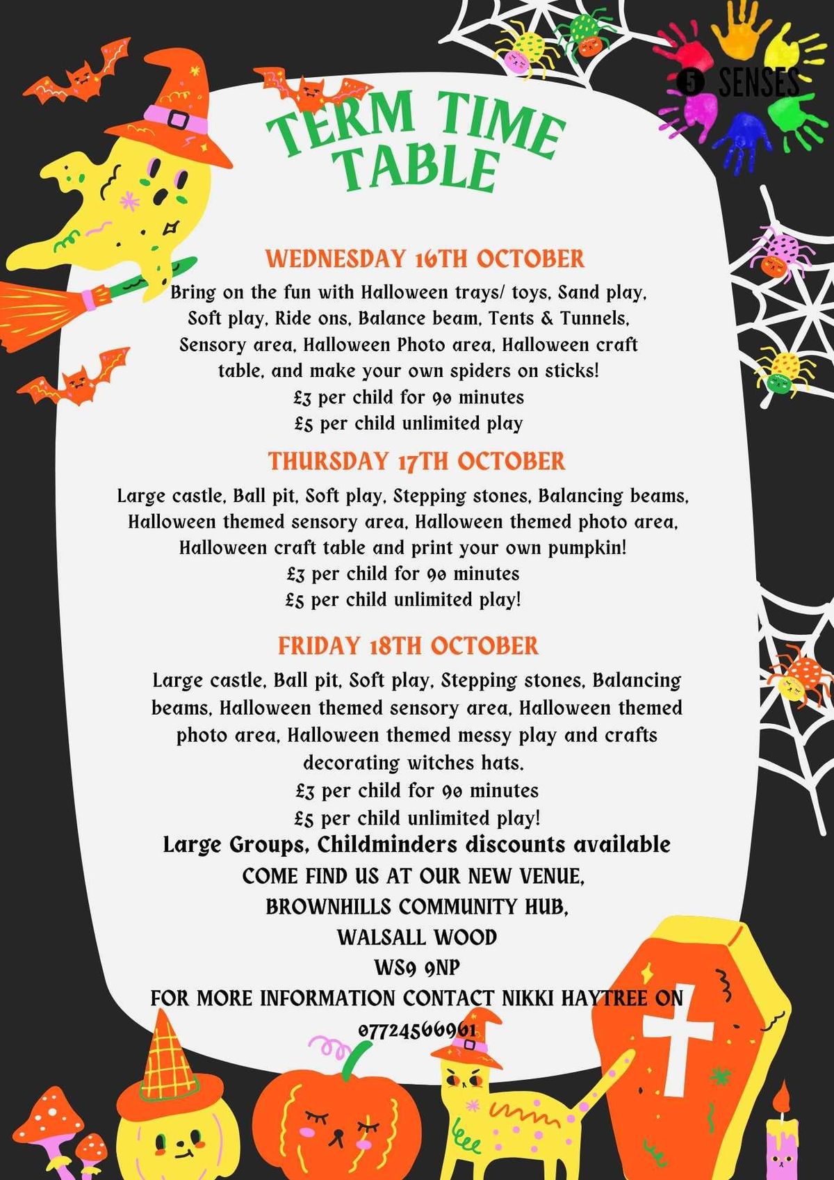 Halloween themed term time 