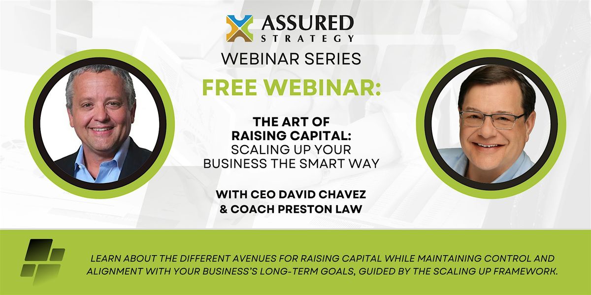 FREE Webinar: The Art of Raising Capital