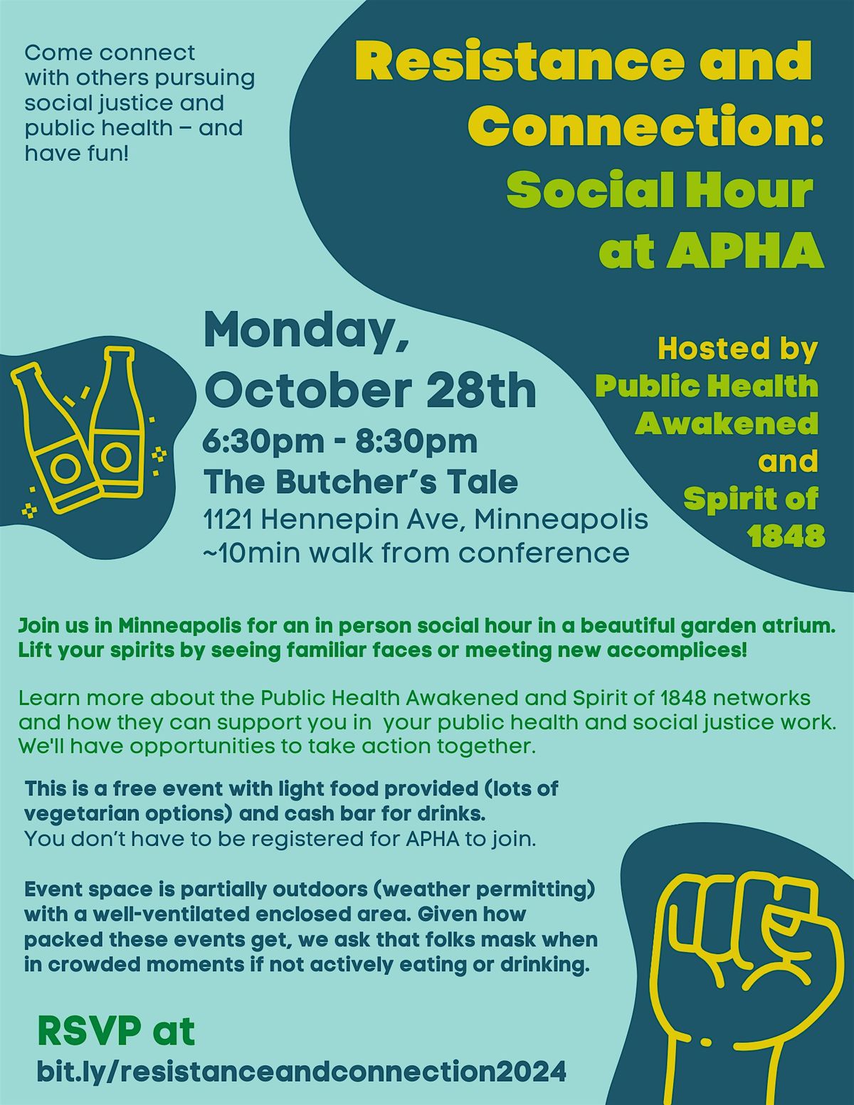 Resistance and Connection: Social Hour at APHA 2024