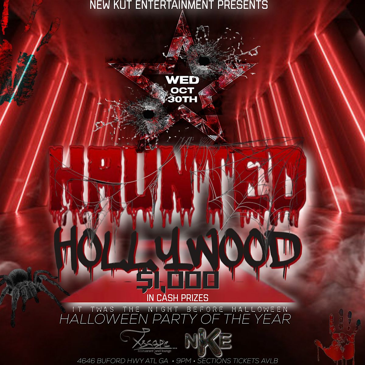 HAUNTED HOLLYWOOD $1000 COSTUME CONTEST FREE TRIP TO MIAMI