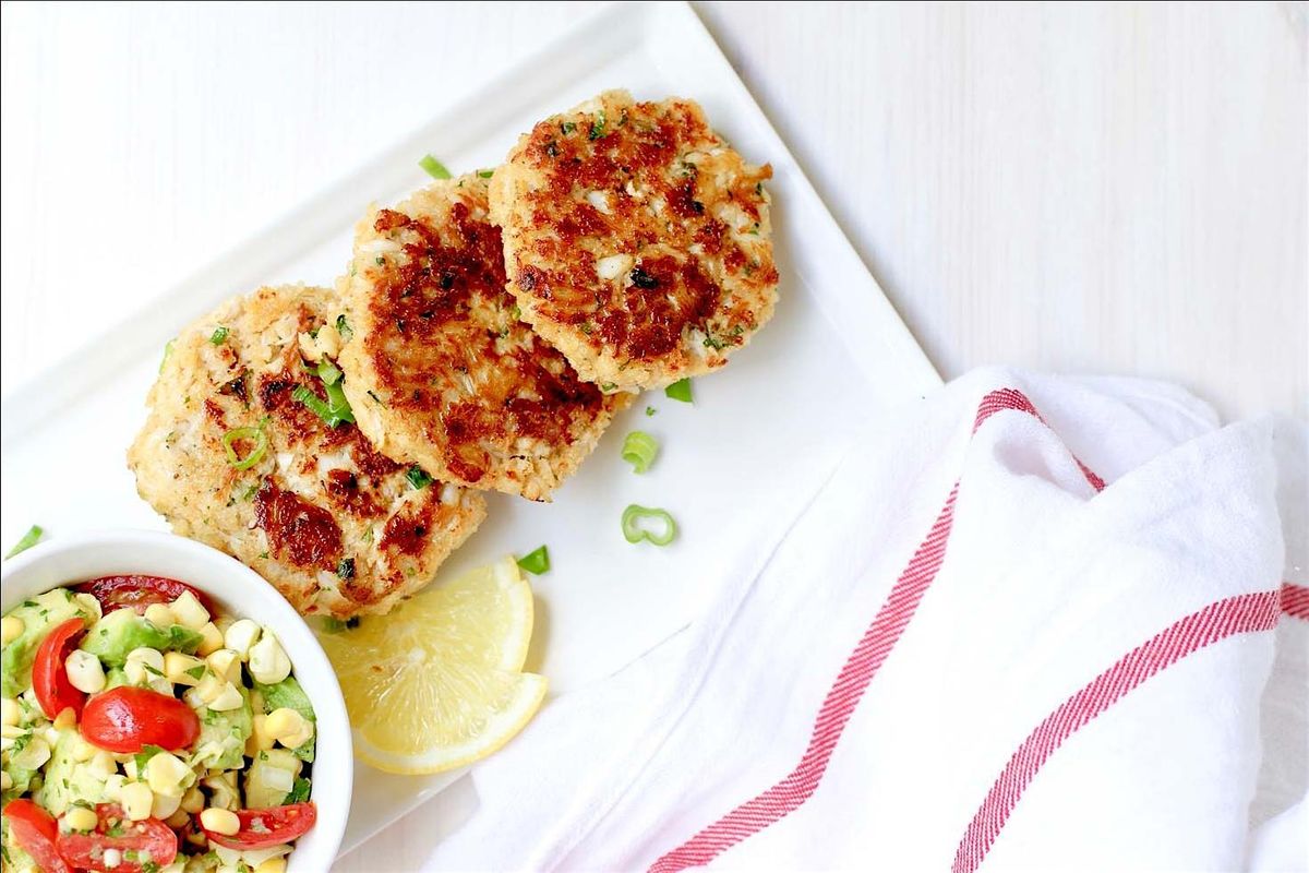 UBS IN PERSON Cooking Class:  Corn & Crab Fritters with Tomato Corn Relish