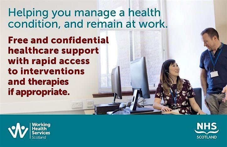 FREE advice on health and work support - Working Health Services Scotland
