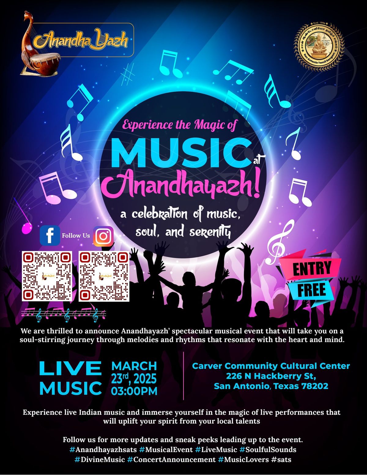 AnandhaYazh Live: A Night of Music & Magic