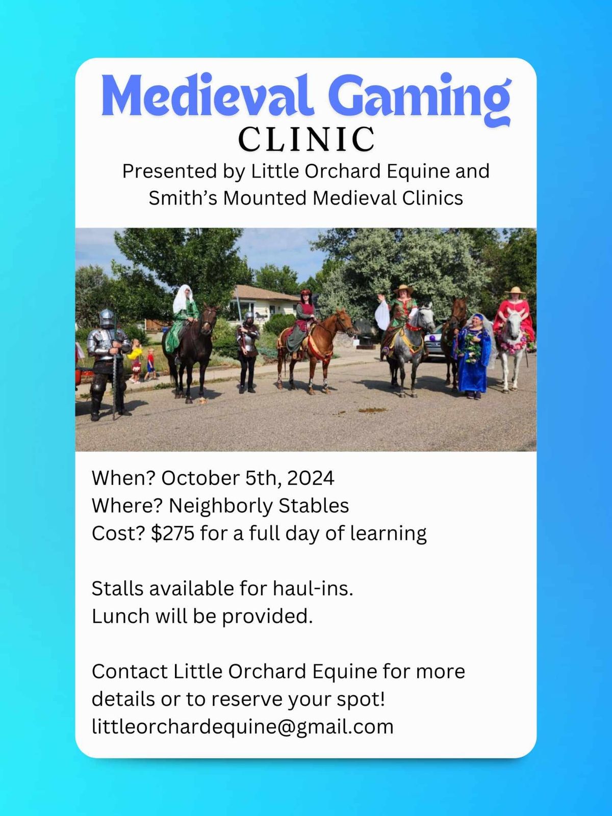 Medieval Mounted Games Clinic