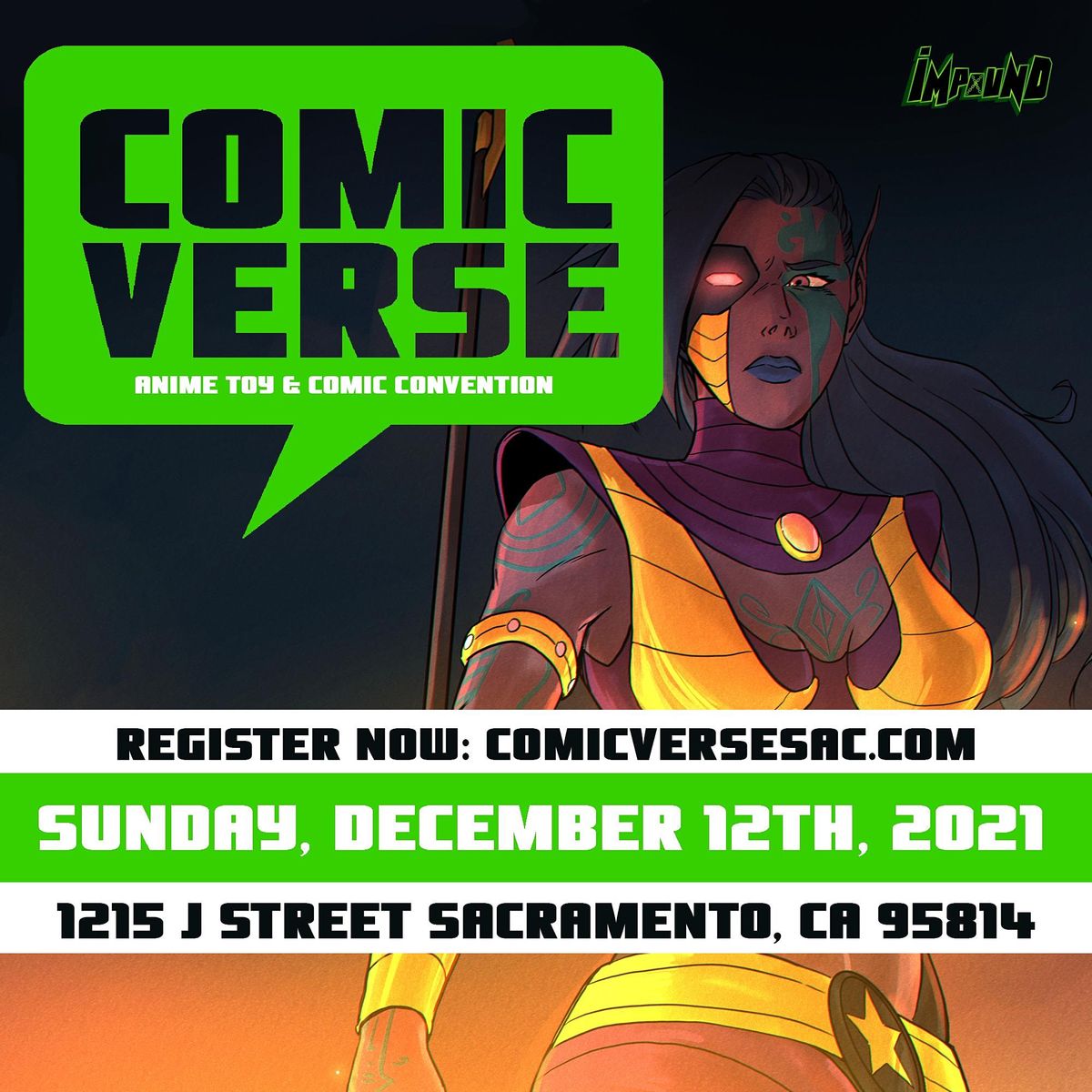 Comicverse Sacramento Comic Convention (Impound Comics), 1215 J St