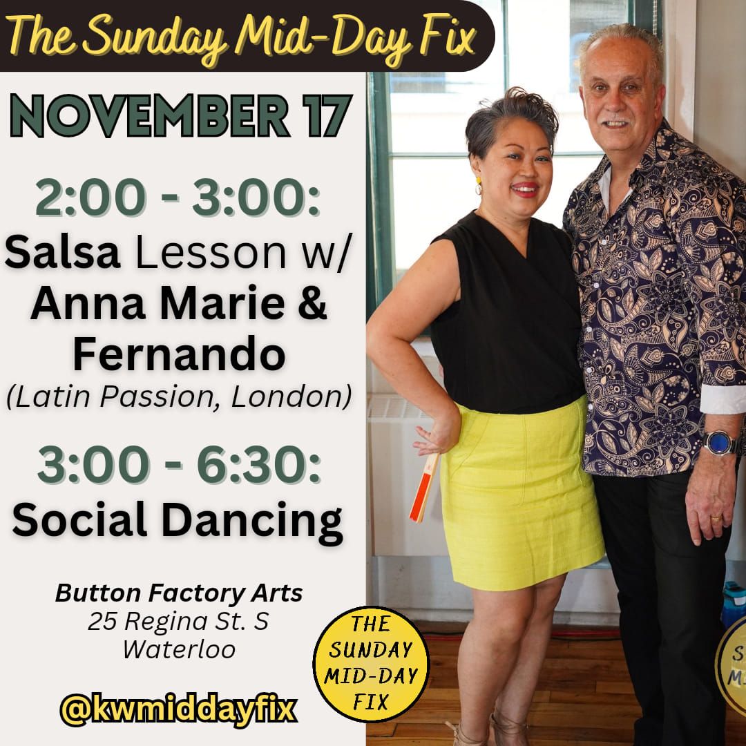 Sunday Mid-Day Social and Salsa Lesson with Latin Passion (London)