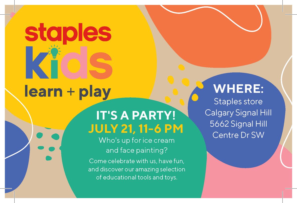 Staples Kids: Learn & Play Summer Event