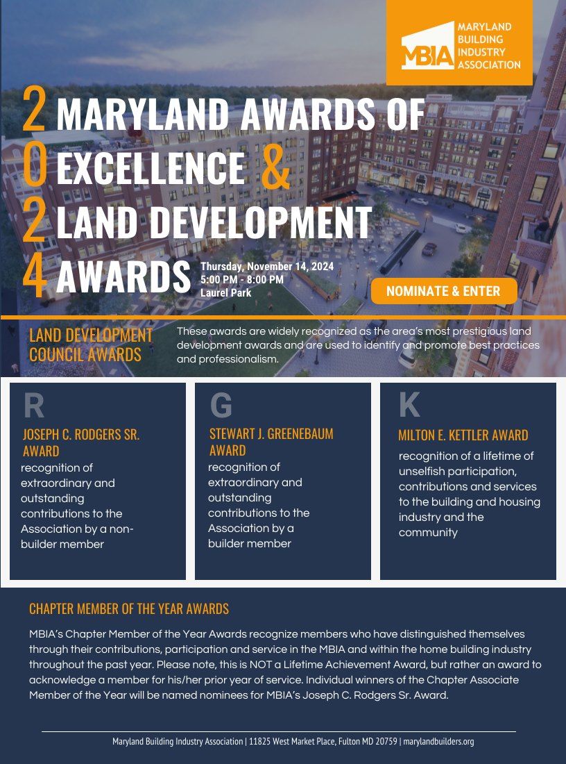 The Maryland Building Industry Association Awards of Excellence