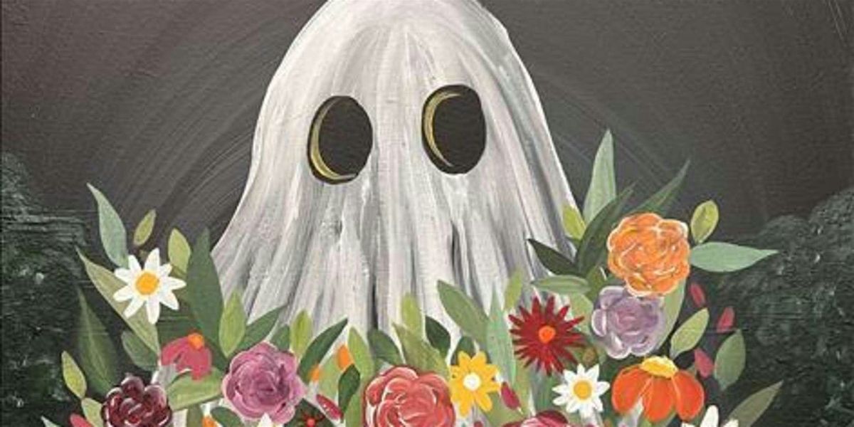 Ghostly Bouquet - Paint and Sip by Classpop!\u2122