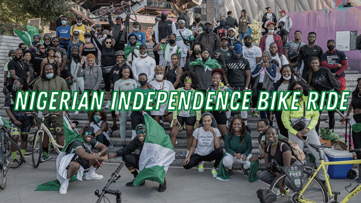 Nigerian Independence Bike Ride, City Hall Park, New York, 2 October 2021