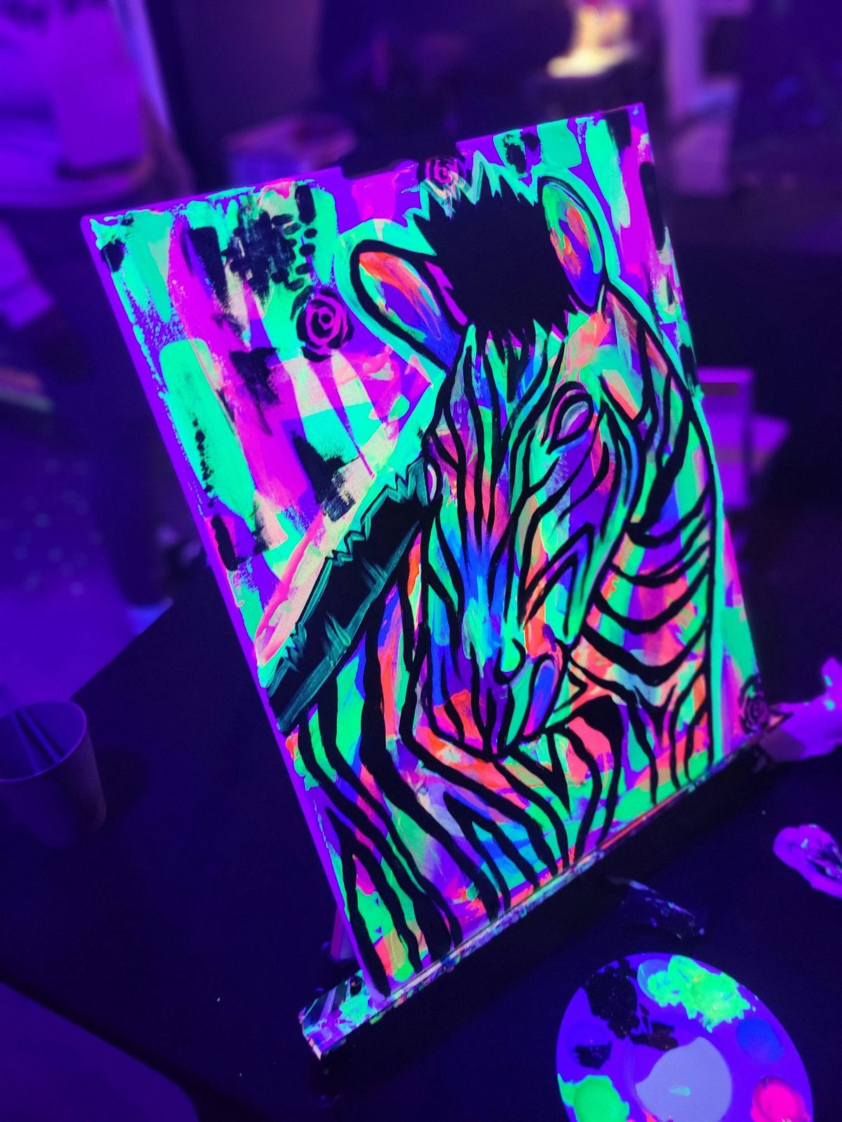 Neon Paint and Sip